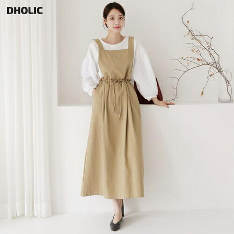 スクエアドロストワンピース・全3色・t63843 レディース【ops】【韓国 ファッション ワンピース ロング ロングワンピース