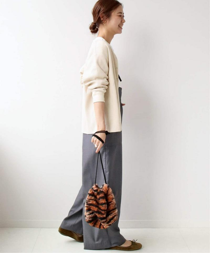クルーネックワッフルカーディガン◆（JOURNAL STANDARD relume）
