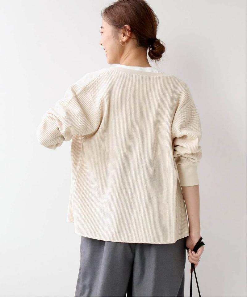 クルーネックワッフルカーディガン◆（JOURNAL STANDARD relume）