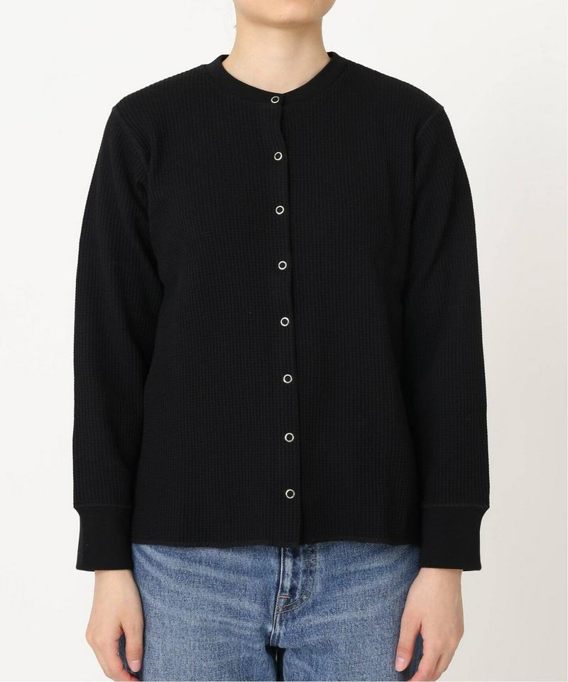 クルーネックワッフルカーディガン◆（JOURNAL STANDARD relume）
