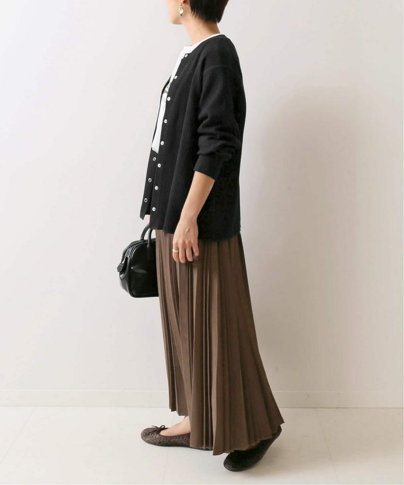 クルーネックワッフルカーディガン◆（JOURNAL STANDARD relume）
