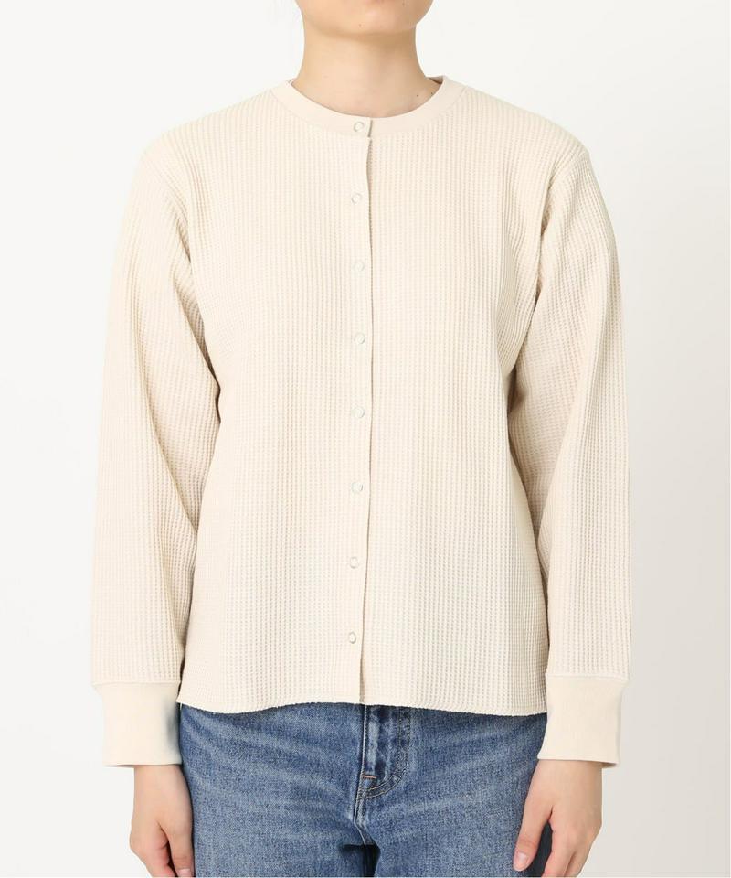 クルーネックワッフルカーディガン◆（JOURNAL STANDARD relume）