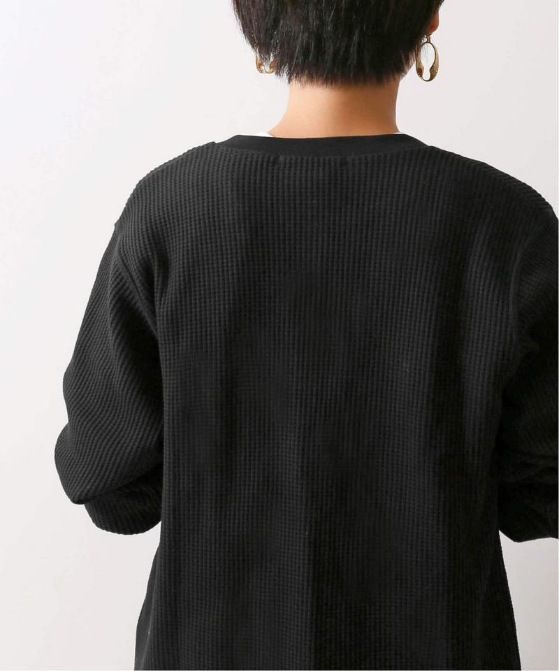 クルーネックワッフルカーディガン◆（JOURNAL STANDARD relume）