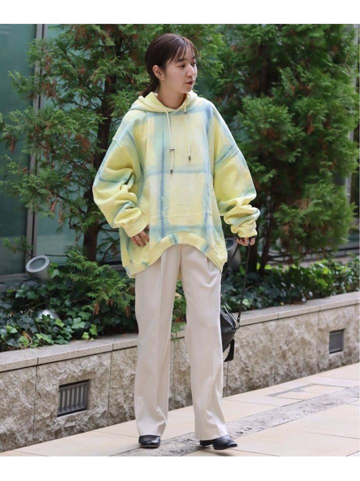 【COLLINA STRADA/コリーナ・ストラーダ】ROUND HEM HOODIE:フーディー◆