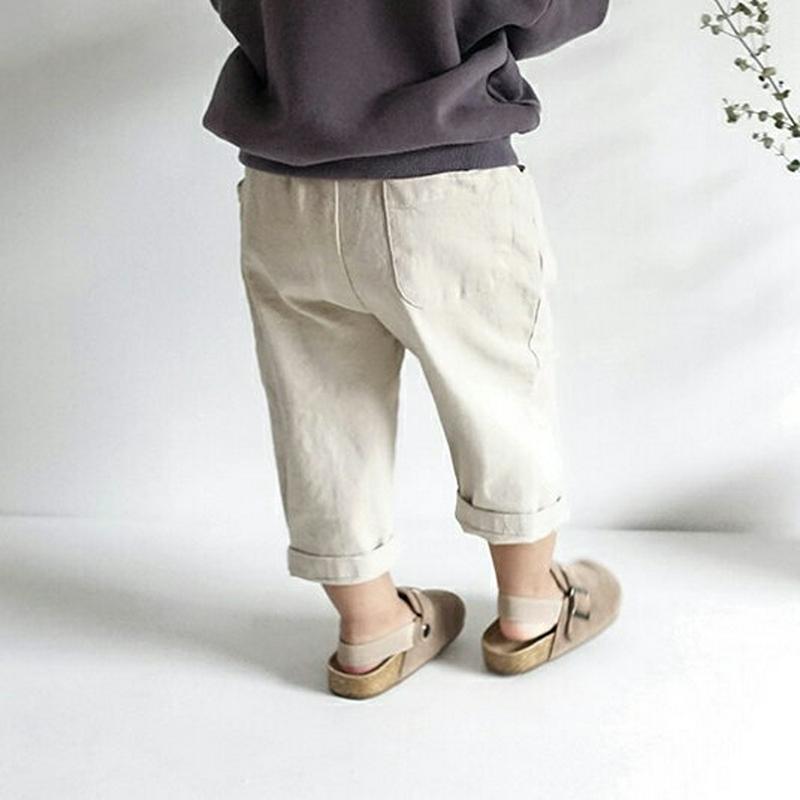 【新作10%OFF】テーパードクロップドパンツ・u05598 キッズ【3~8才】【pt】【ボトムス パンツ ズボン テーパード 