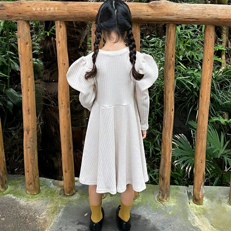 【新作10%OFF】パワーショルダーワンピース・u05543 キッズ【3~8才】【ops】【ワンピース ロングワンピース 長袖 