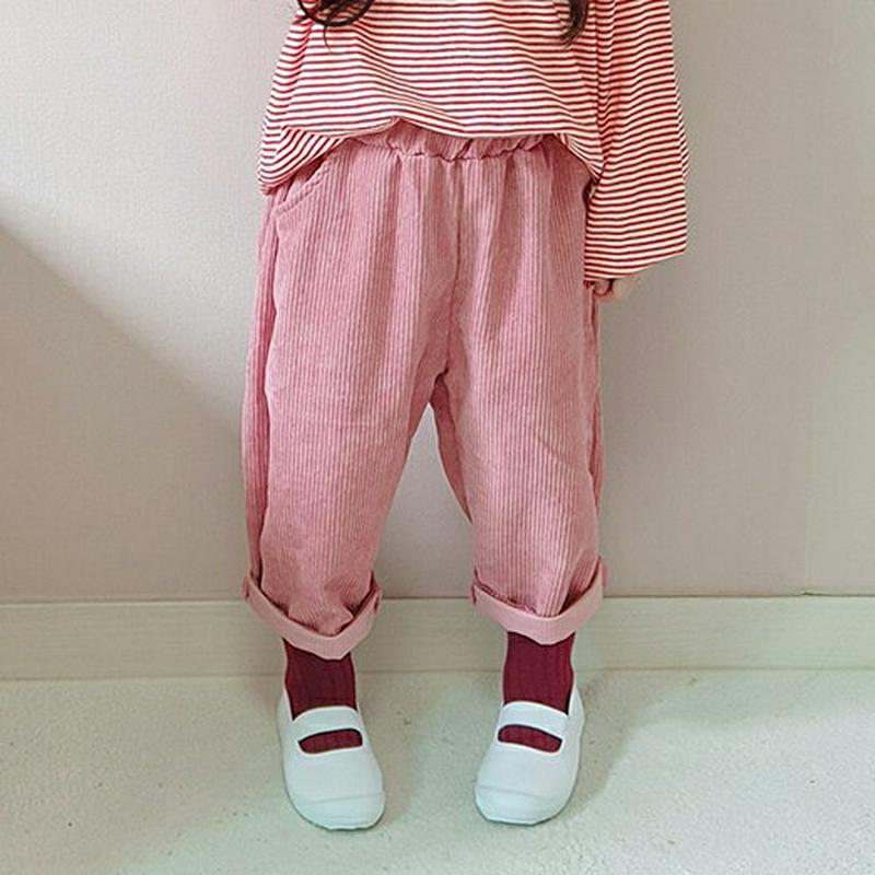【新作10%OFF】3COLORSコーデュロイパンツ・u05452 キッズ【3~8才】【pt】【ボトムス パンツ ズボン ロング