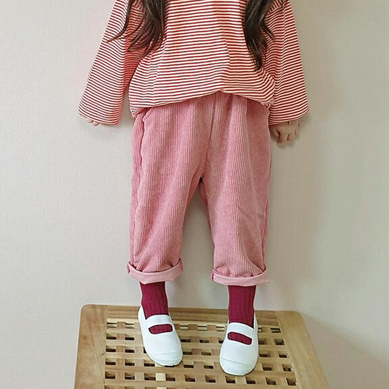 【新作10%OFF】3COLORSコーデュロイパンツ・u05452 キッズ【3~8才】【pt】【ボトムス パンツ ズボン ロング