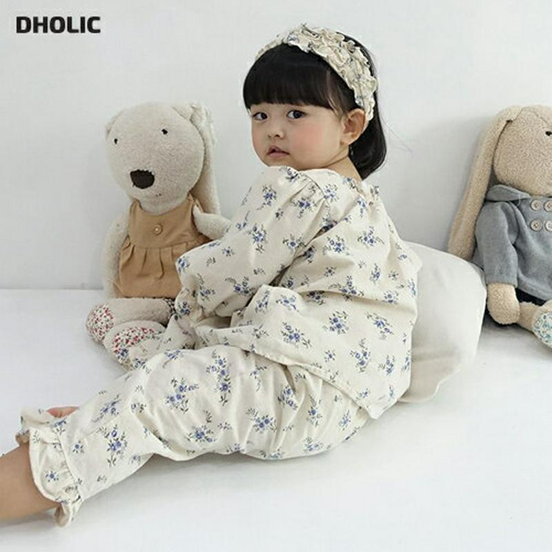 【新作10%OFF】フリルスリーブ花柄パジャマSET・u05563 キッズ【3~8才】【uw】【パジャマ パジャマセット set