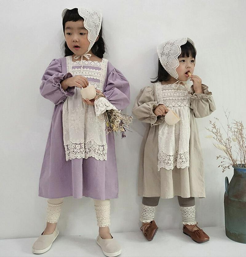 【新作10%OFF】レースレイヤードワンピース・u05616 キッズ【3~8才】【ops】【ワンピース ロング ロングワンピース