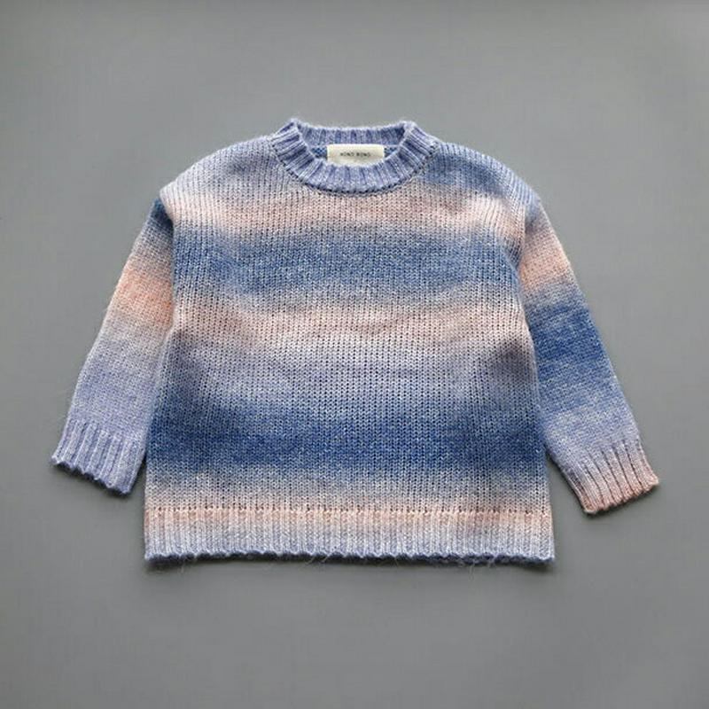 【新作10%OFF】ウールブレンドレインボーニット・u05571 キッズ【3~8才】【tops】【トップス ニット ニットトップ