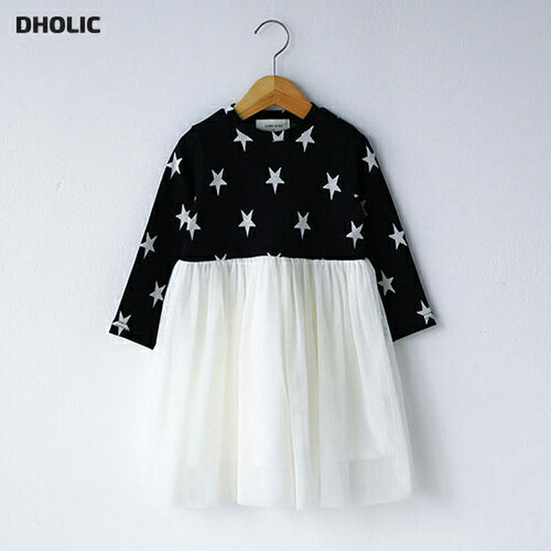 【新作10%OFF】星柄切替チュールワンピース・u05582 キッズ【3~8才】【ops】【ワンピース ロングワンピース チュー