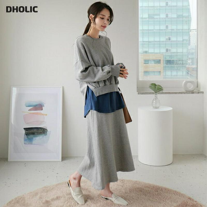 【新作10%OFF】スウェット&スカートSET・全3色・b63963 レディース【ops】【セットアップ setup トップス 