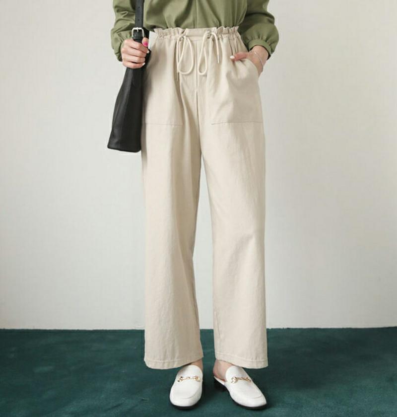 【新作10%OFF】ドロストストレートパンツ・全5色・b47971 レディース【pt】【韓国 ファッション ボトムス ズボン パ