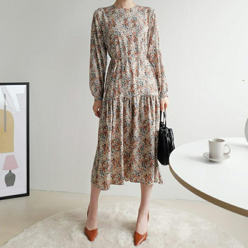 【新作10%OFF】ストラップ付フローラルワンピース・全3色・b63900 レディース【ops】【ワンピース ロング ロングワン