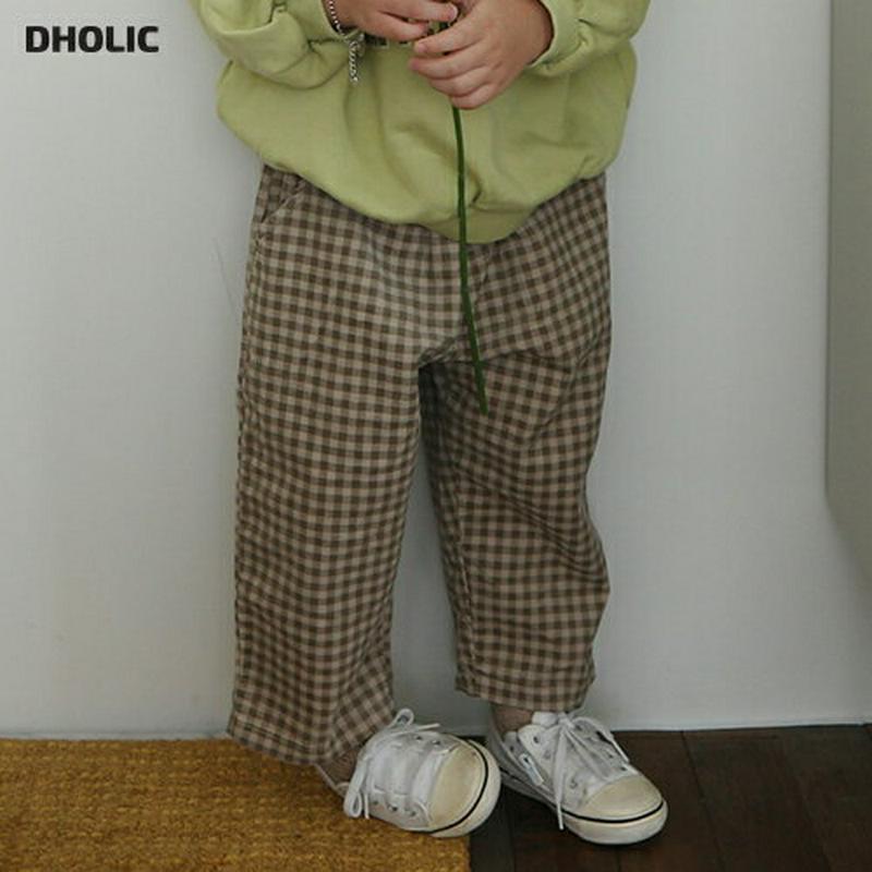 【新作10%OFF】コーデュロイチェック柄パンツ・u05315 キッズ【3~8才】【pt】【ボトムス パンツ ズボン ロングパン