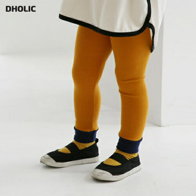 【只今10%OFF】カラーヘムレギンス・u05295 キッズ【3~8才】【pt】【レギンス パンツ ズボン 単色 無地 シンプル