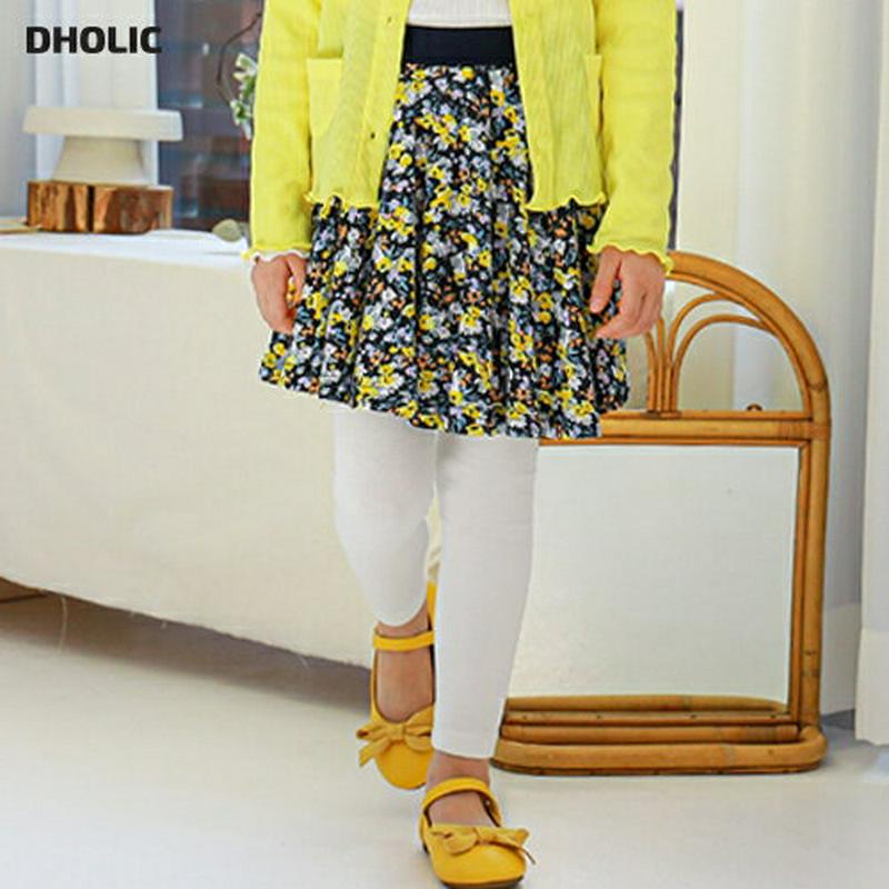 花柄スカートレギンス(ネイビー)・p005509 キッズ【3~8才】【pt】【スカートレギンス スカート レギンス 花柄 フラワ