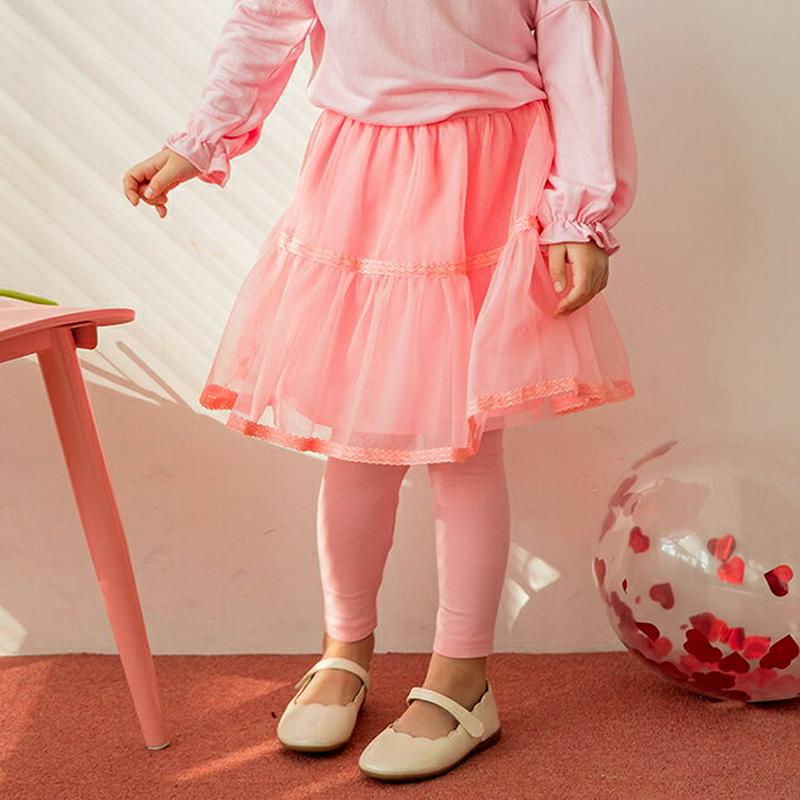 レースラインチュールスカートレギンス・p005508 キッズ【3~8才】【pt】【スカートレギンス スカート レギンス チュール