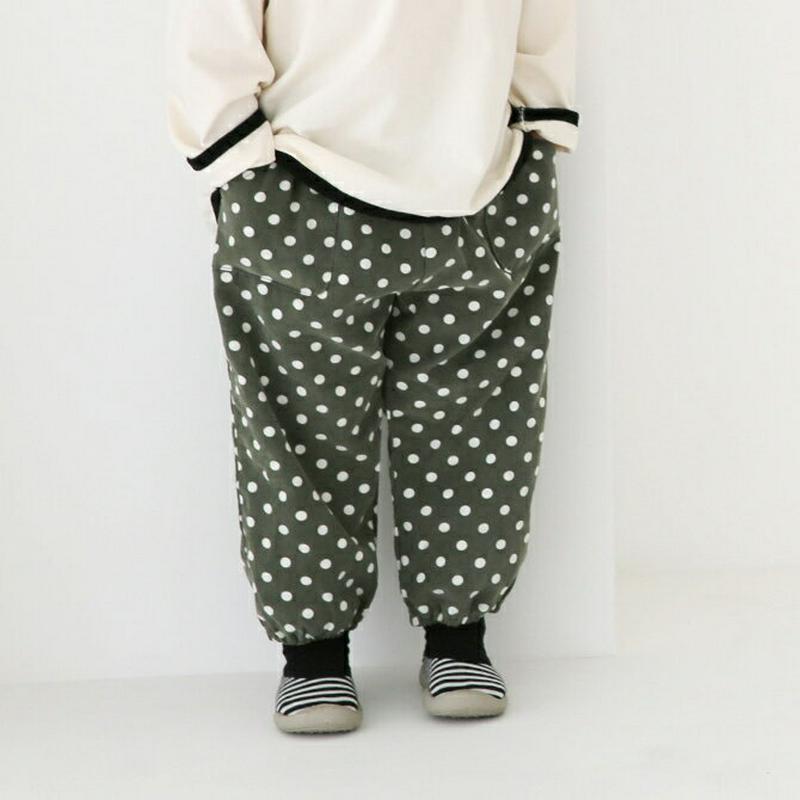 ドットパターンバルーンパンツ・u05292 キッズ【3~8才】【pt】【パンツ ズボン ボトムス ロングパンツ バルーンパンツ 