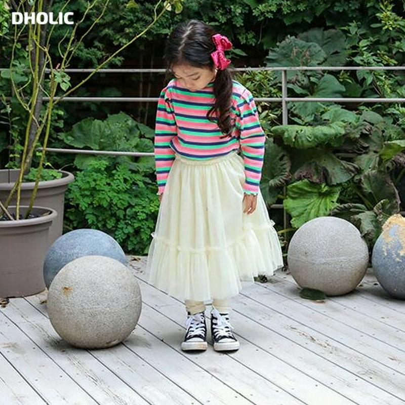 チュールティアードレギンススカート・u05293 キッズ【3~8才】【sk】【レギンススカート レギンス スカート ロングスカー