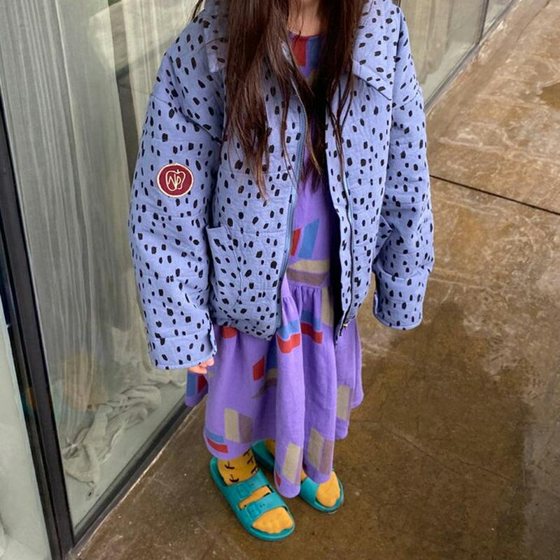 【新作10%OFF】【送料無料】コントラストパターンワンピース・u05446 キッズ【3~8才】【ops】【ワンピース ロングワ