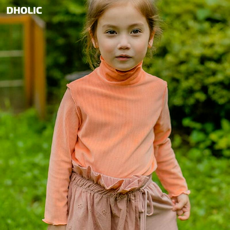 【新作10%OFF】ハイネックTシャツ・u05450 キッズ【3~8才】【tops】【トップス Tシャツ ロングスリーブ 長袖 