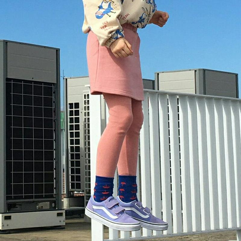 【新作10%OFF】レインボーロゴレギンスミニスカート・u05456 キッズ【3~8才】【pt】【レギンス ロング丈 レインボー