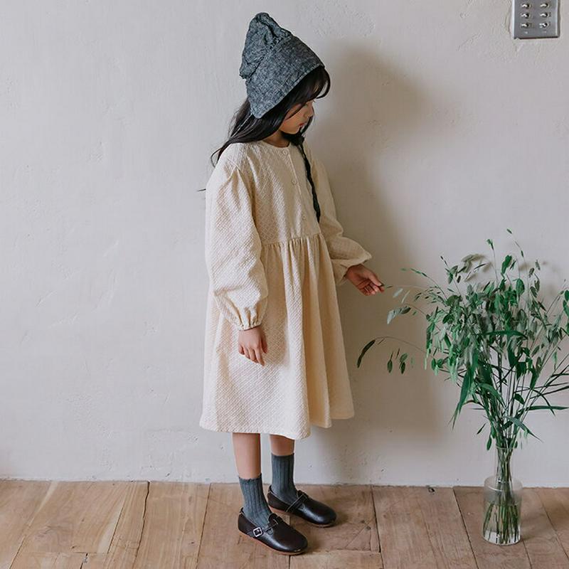 【新作10%OFF】ラウンドネック刺繍ワンピース・u05408 キッズ【3~8才】【ops】【ワンピース ロングワンピース 長袖