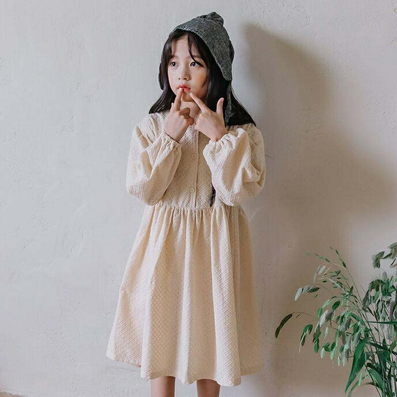 【新作10%OFF】ラウンドネック刺繍ワンピース・u05408 キッズ【3~8才】【ops】【ワンピース ロングワンピース 長袖