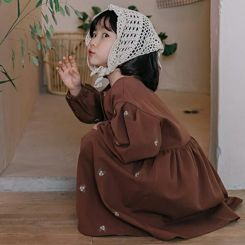 【新作10%OFF】【送料無料】刺繍ワンピース・u05407 キッズ【3~8才】【ops】【ワンピース ロングワンピース 長袖 