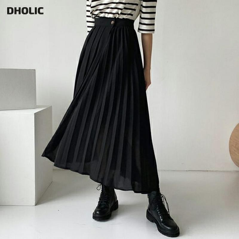 【新作10%OFF】ボタンラッププリーツスカート・全3色・b47970 レディース【sk】【韓国 ファッション ボトムス スカー