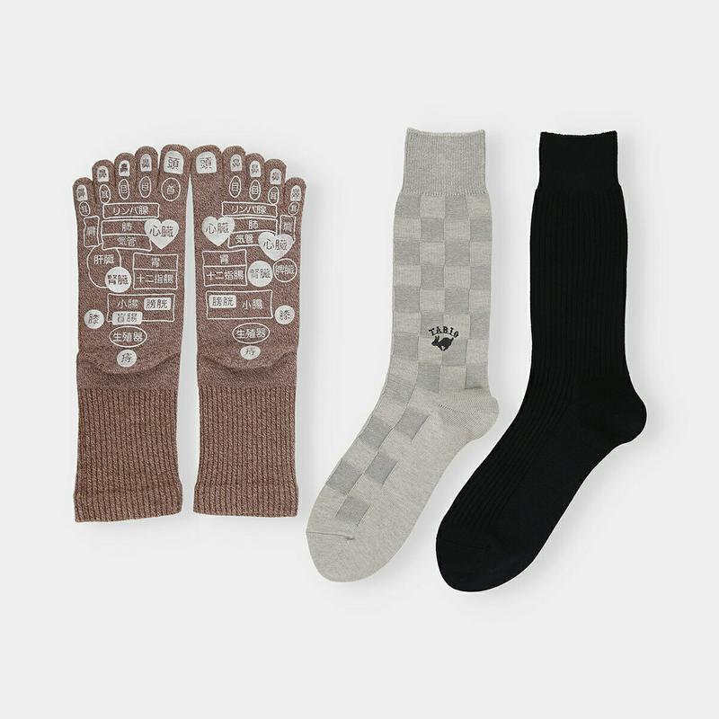 【あす楽】【Tabio MEN】◆敬老の日◆おじいちゃんへ3足セット 25〜27cm 風呂敷付き / 靴下屋 靴下 タビオ くつ下 メンズ ソックス ギフト プレゼント 五本指ソックス 5本指ソックス カジュアル 日本製