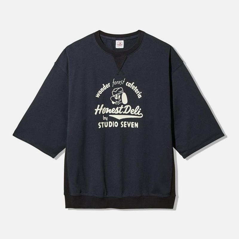スウェットシャツ(7分袖)STUDIO SEVEN