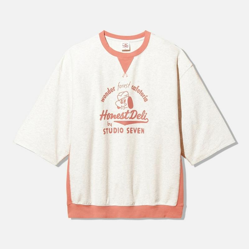 スウェットシャツ(7分袖)STUDIO SEVEN