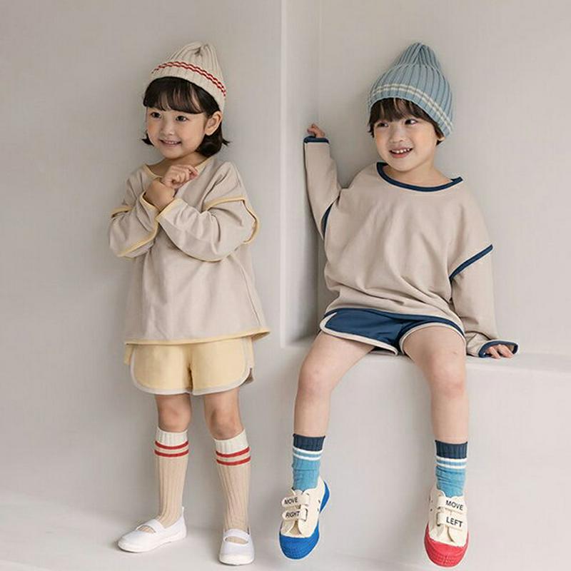 【新作10%OFF】パイピングTシャツ&パンツSET・u05737 キッズ【3~8才】【set】【セットアップ セット setu