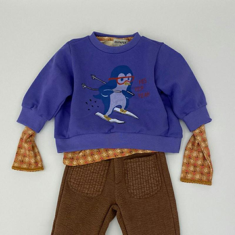 【新作10%OFF】penguinスウェット・u05419 キッズ【3~8才】【tops】【トップス スウェット 長袖 ラウンド