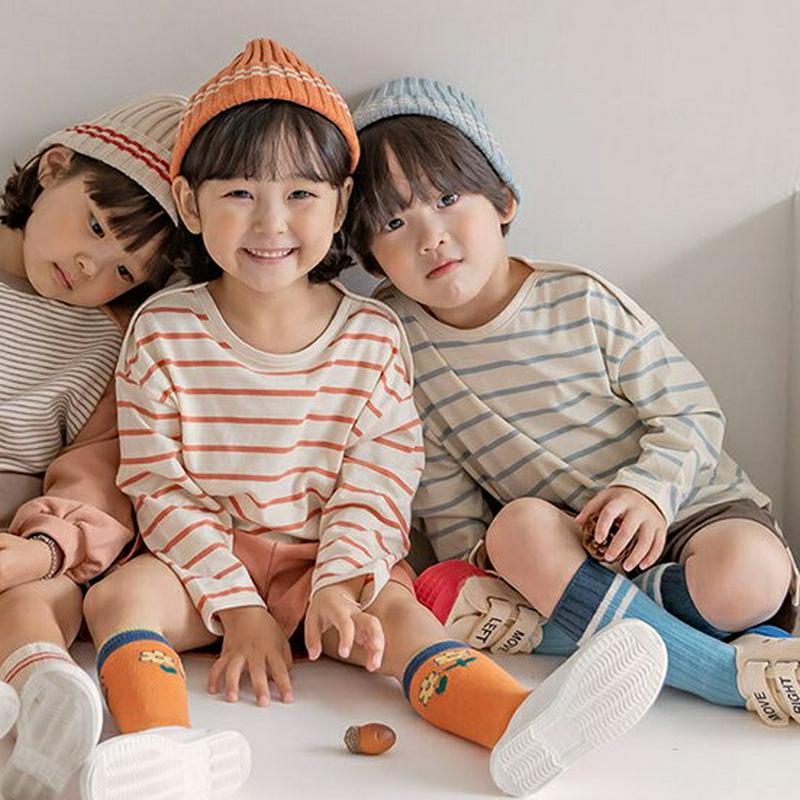 【新作10%OFF】ボーダーTシャツ&ショートパンツSET・u05739 キッズ【3~8才】【set】【セットアップ セット s