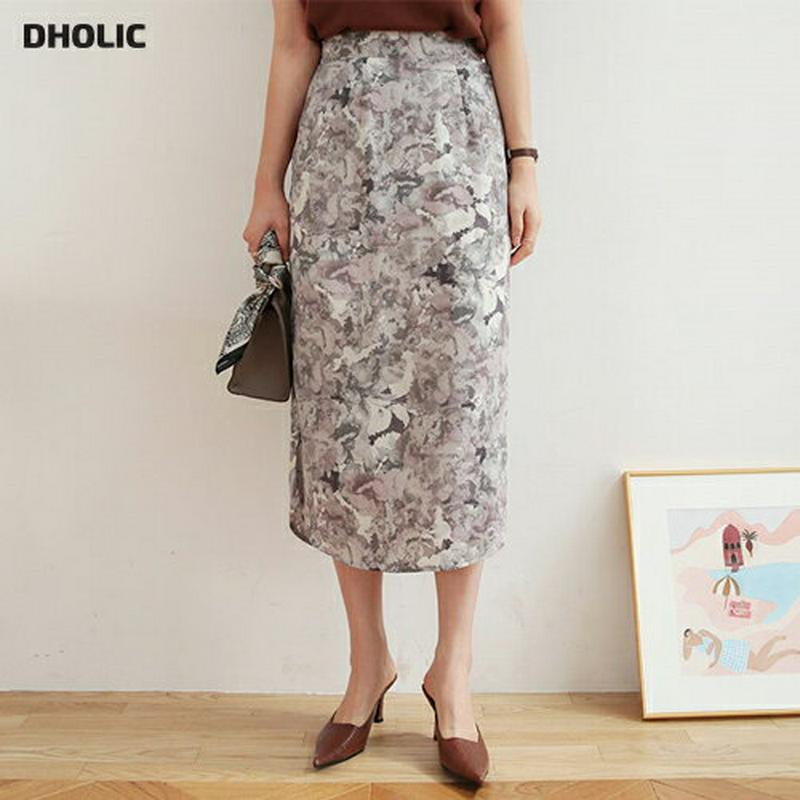 【新作10%OFF】ローズパターンスカート・全2色・b63941 レディース【sk】【スカート ミディ丈 ミディスカート 薔薇 