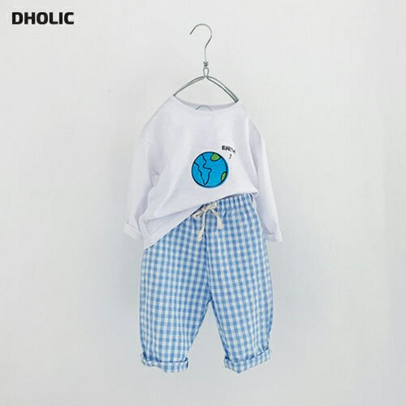 【新作10%OFF】CosmicプリントTシャツ&チェックパンツSET・u05674 キッズ【3~8才】【set】【セットアップ