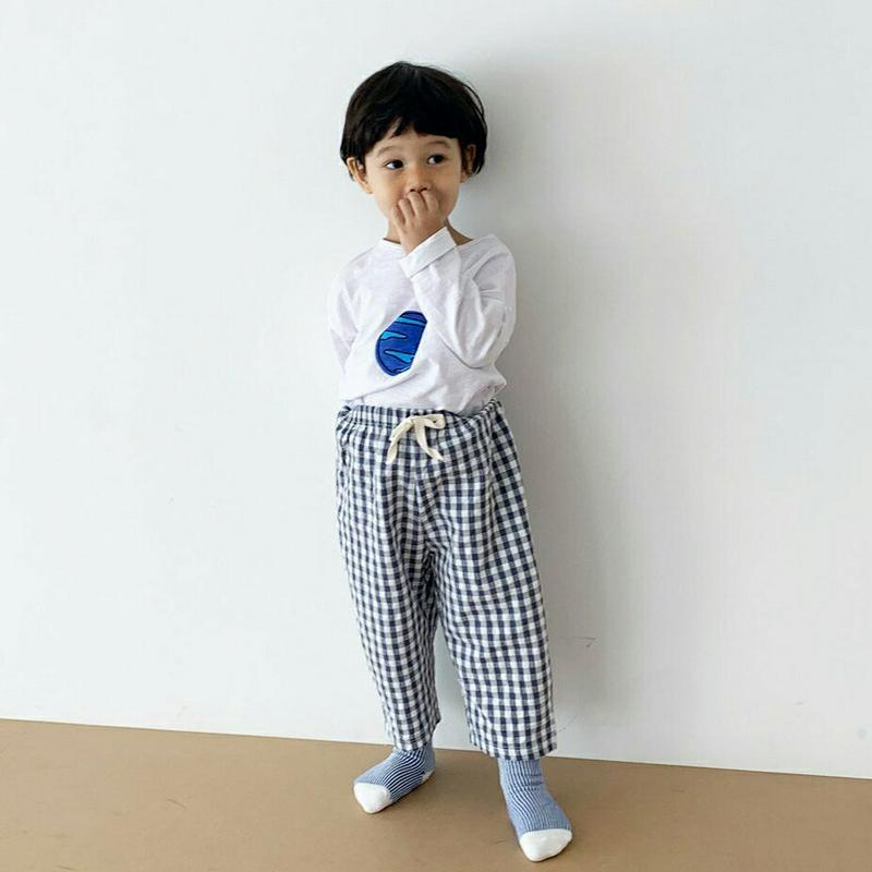 【新作10%OFF】CosmicプリントTシャツ&チェックパンツSET・u05674 キッズ【3~8才】【set】【セットアップ