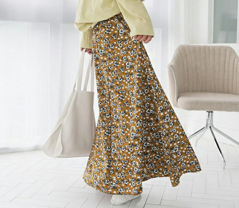 【新作10%OFF】フローラルフレアスカート・全2色・t60798 レディース【sk】【韓国 ファッション ボトムス スカート 