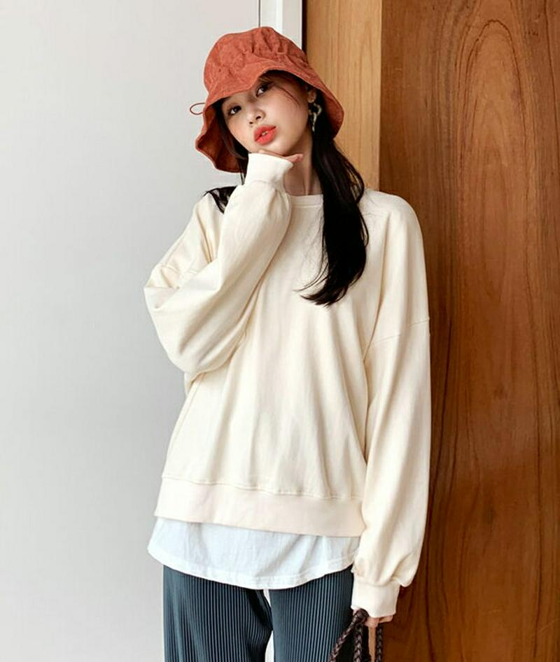 【新作10%OFF】バックツイストスウェット・全3色・b60781 レディース【tops】【韓国 ファッション トップス スウェ