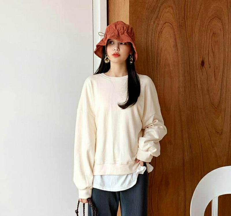 【新作10%OFF】バックツイストスウェット・全3色・b60781 レディース【tops】【韓国 ファッション トップス スウェ