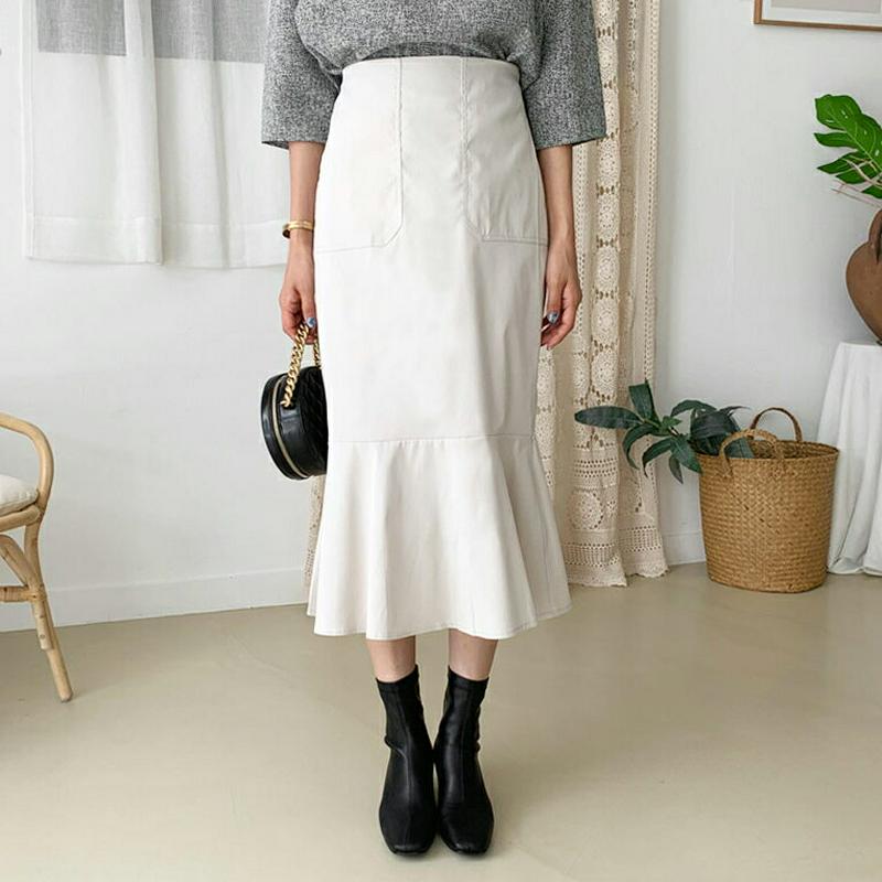 ポケットマーメイドスカート・全3色・b60942 レディース【sk】【韓国 ファッション ボトムス スカート ロングスカート ロ