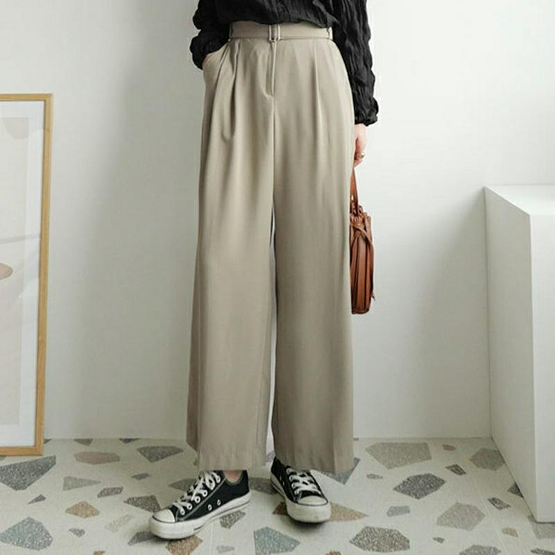ベルト付ワイドパンツ・全3色・t63967 レディース【pt】【パンツ ロングパンツ ズボン ボトムス ワイドパンツ ワイド ベ