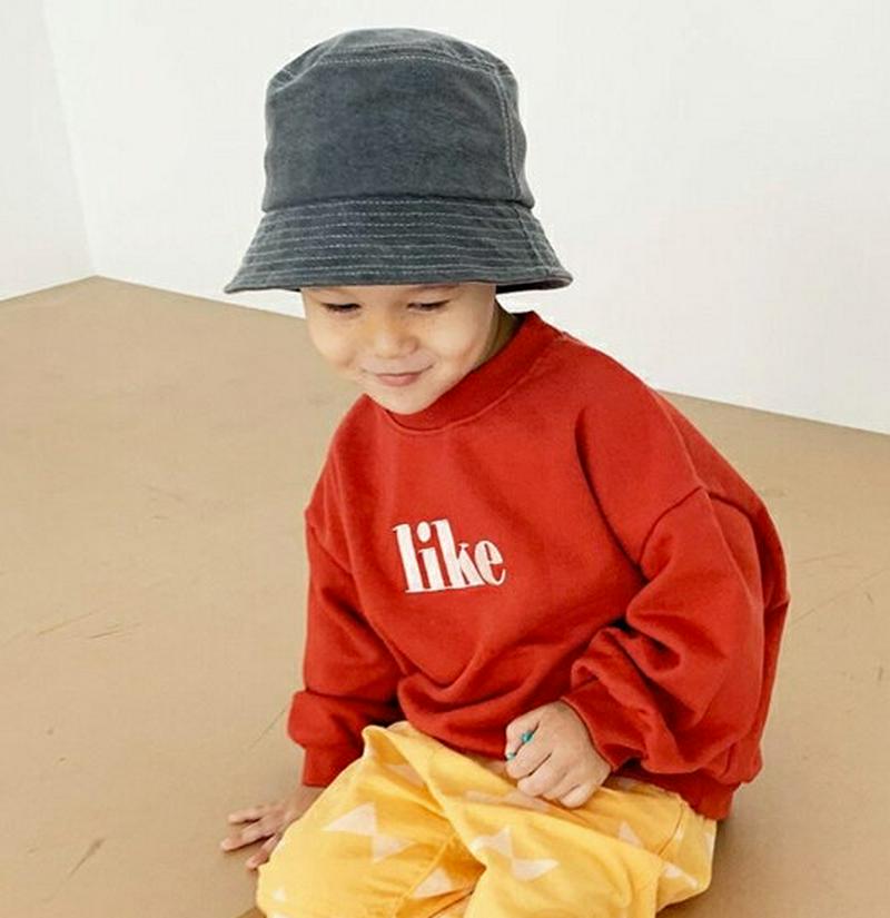 likeスウェット・u05671 キッズ【3~8才】【tops】【トップス スウェット トレーナー ロゴ 長袖 シンプル カジュ