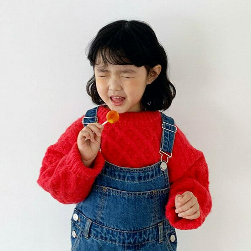 ツイストニット・u05704 キッズ【3~8才】【tops】【トップス ニット ニットトップス ツイスト 長袖 ラウンドネック 