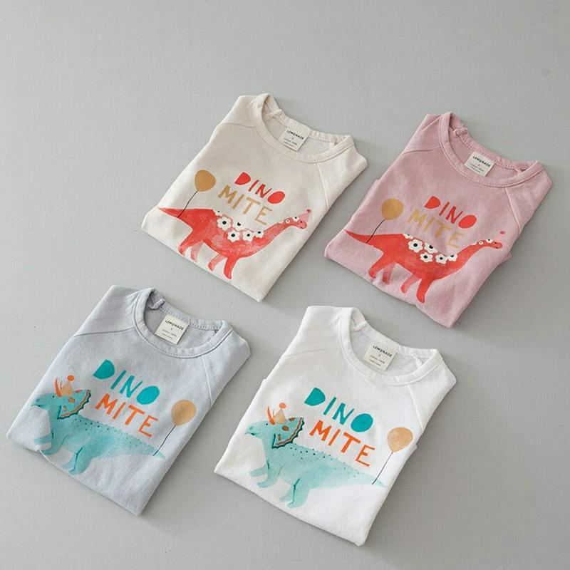 DINOラグランTシャツ・u05673 キッズ【0~2才】【tops】【トップス Tシャツ 長袖 ラグランスリーブ ラウンドネッ