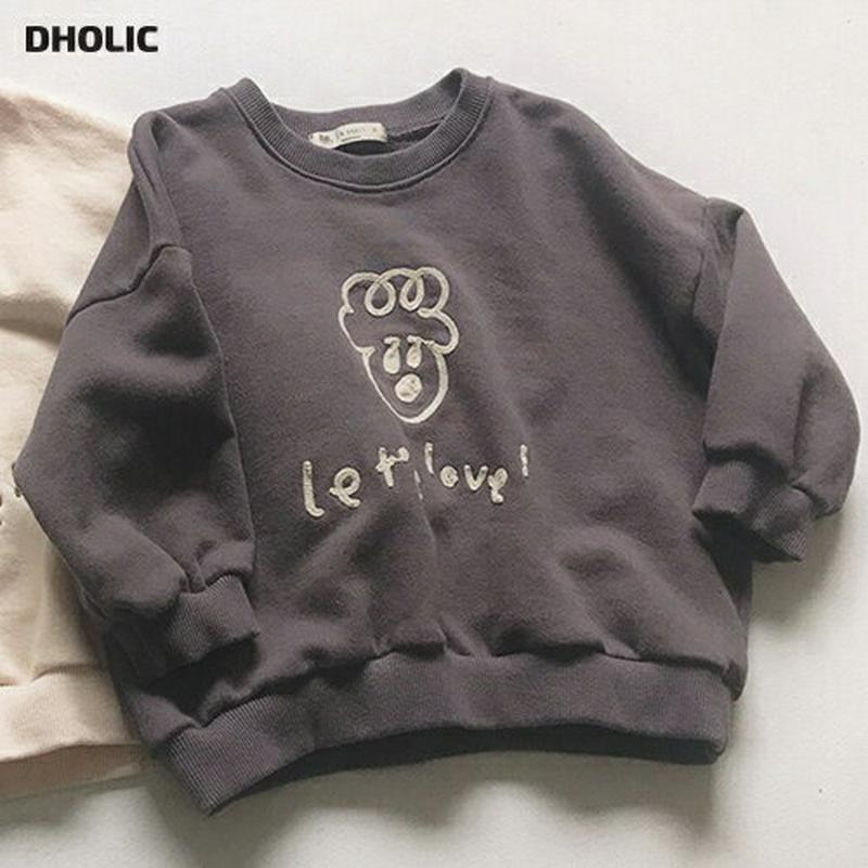ステッチロゴスウェット・u05593 キッズ【3~8才】【tops】【トップス スウェット 長袖 ロゴ カジュアル シンプル ラ